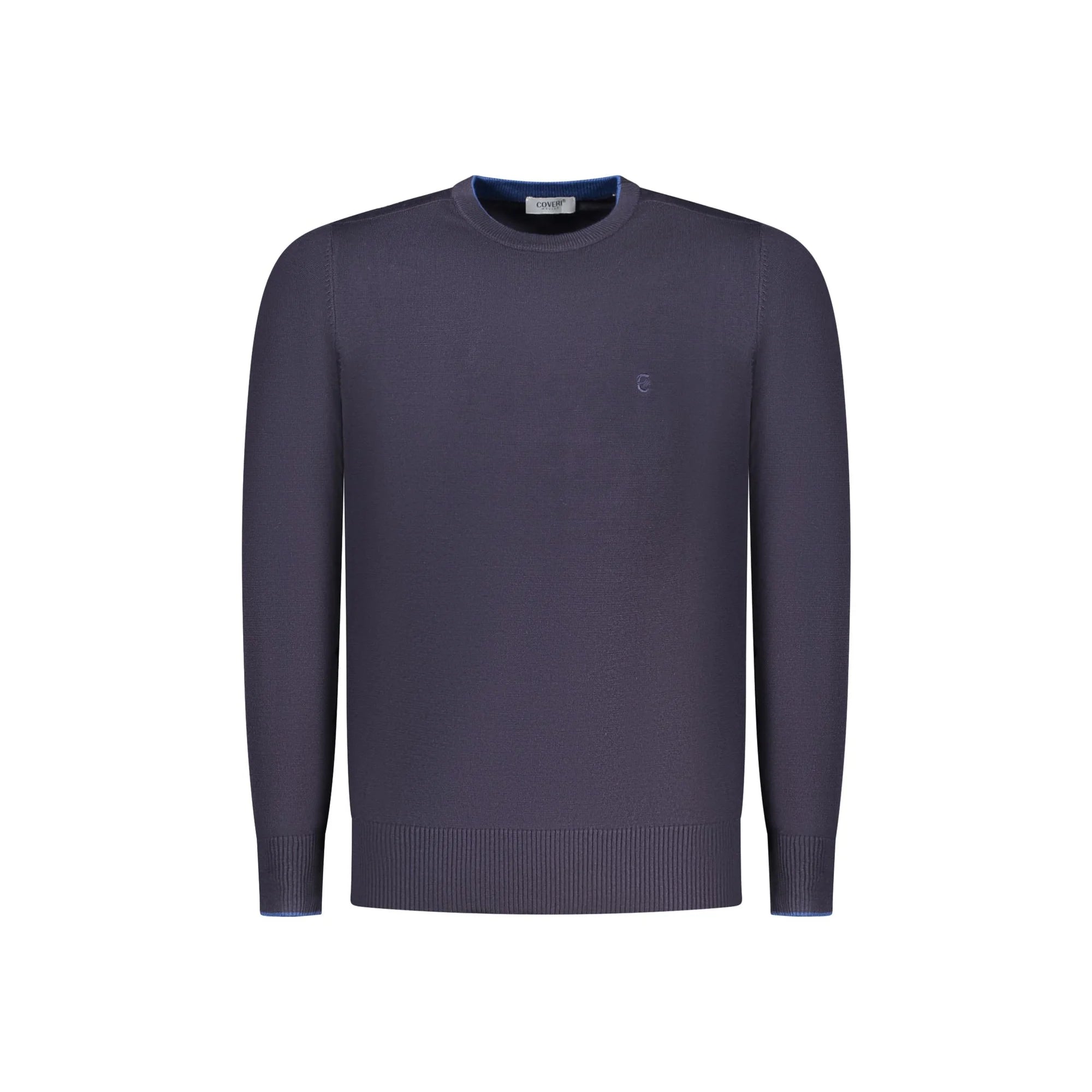 Coveri Moving Maglia Uomo Blu Ricamo Maglie - foto prodotto